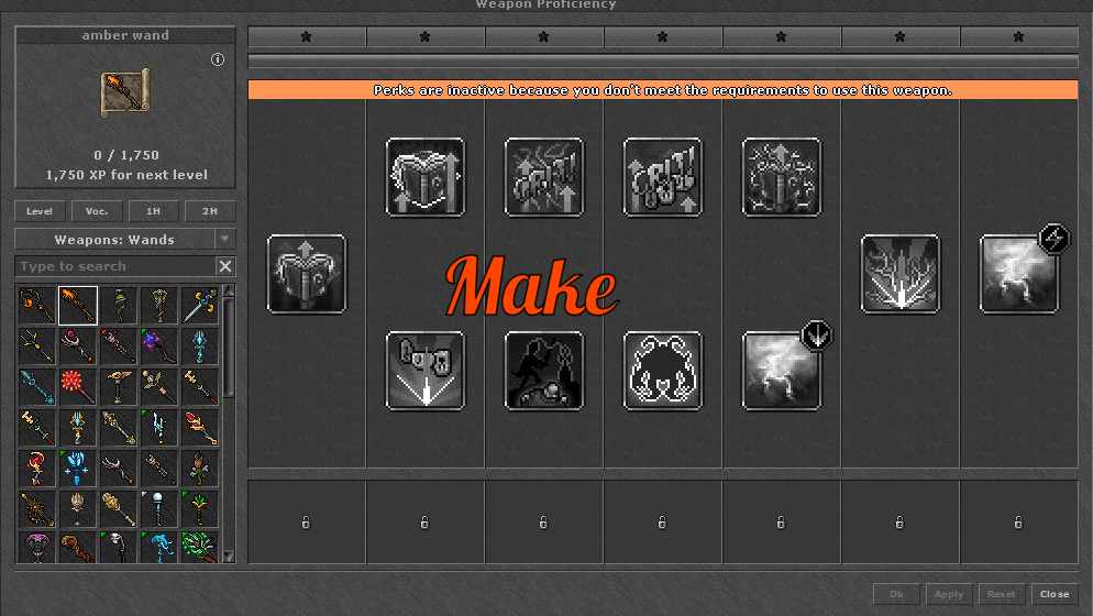 Weapon Proficiency System